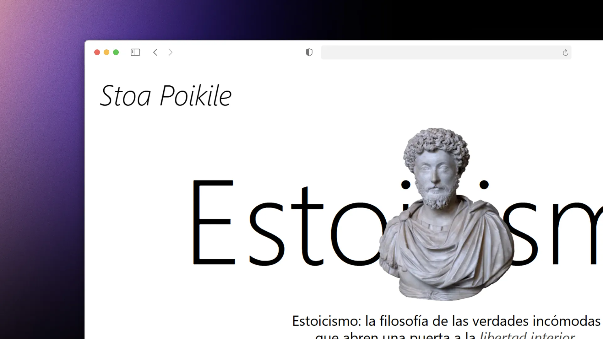 Stoic Philosophy Web Project